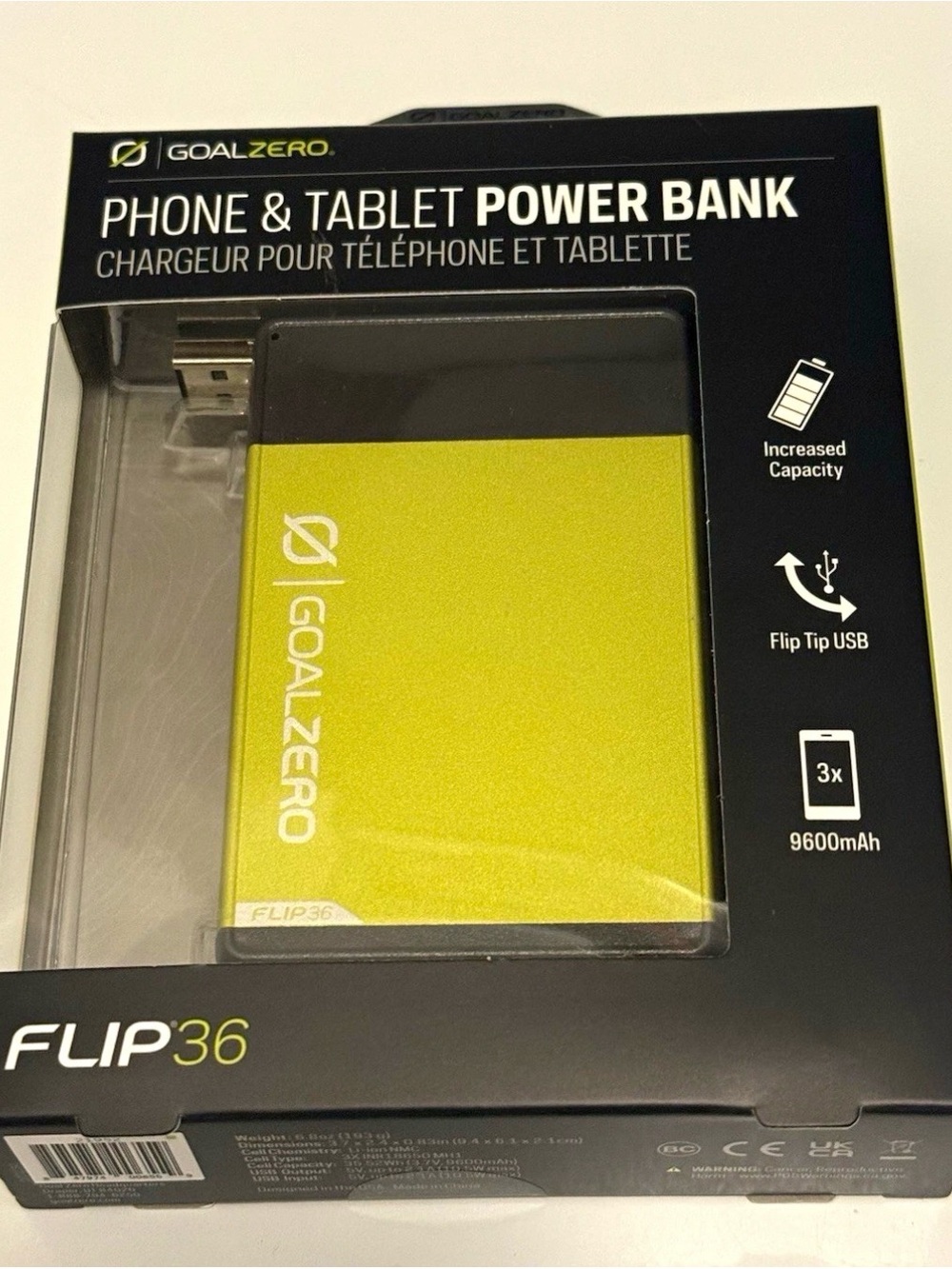 Flip36 Lime Green Phone & Tablet Power Bank